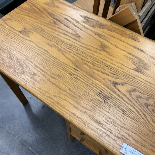 Vintage Pine Wood Child's Desk w/ Chair