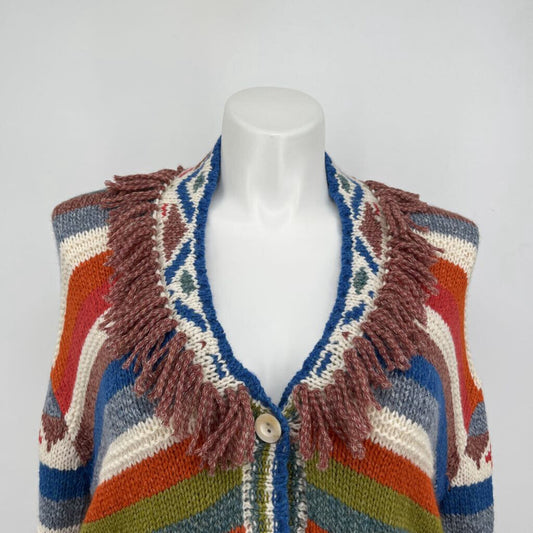 Peruvian L/s Stripe Cardigan