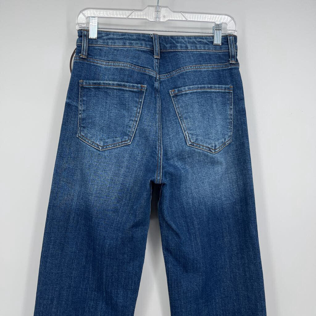 Kut Wide Leg Cuffed Jeans
