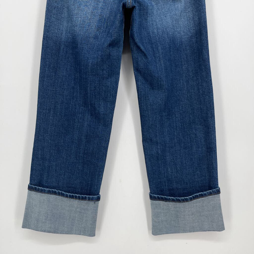 Kut Wide Leg Cuffed Jeans