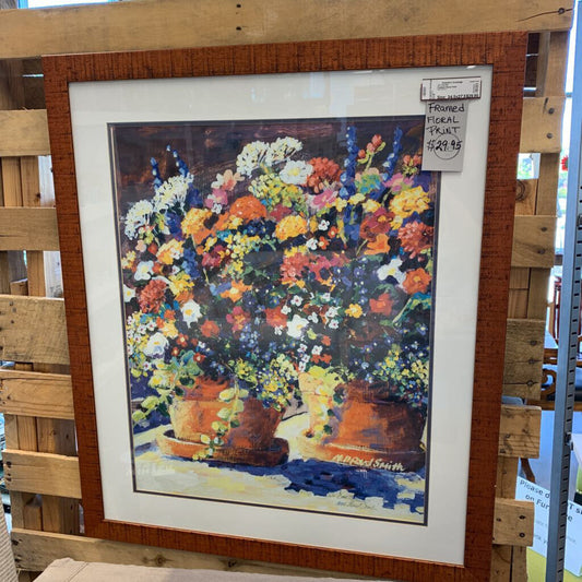 Framed Floral Print