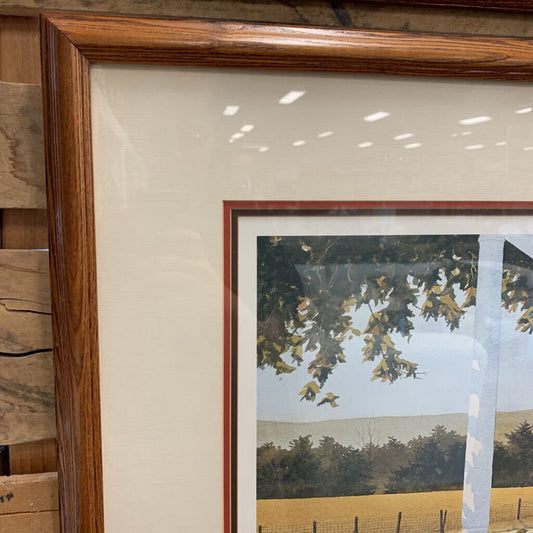 Three Red Rockers Framed Print