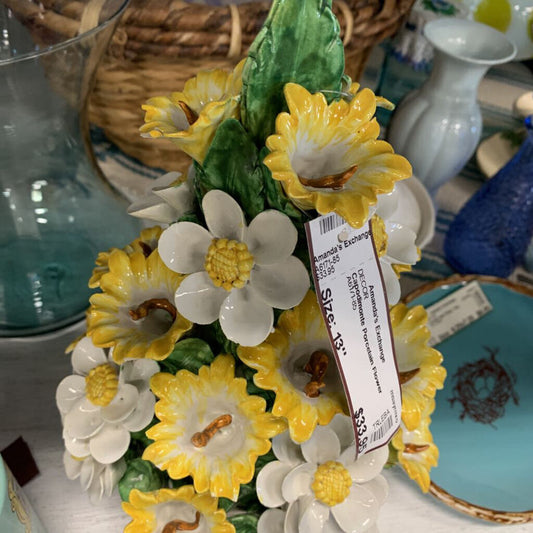 Capodimonte Porcelain Flower Arrangement