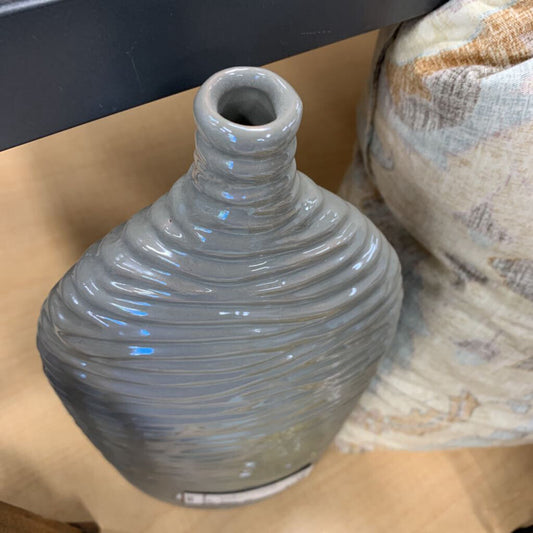 Ridged Ceramic Vase