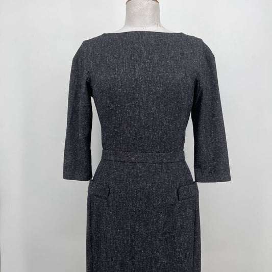 Beauty Mark 3/4 Slv Tweed Dress