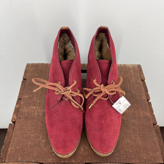 Tory Burch Suede Fur Booties