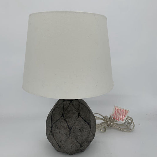 Geometric Cut Stone Lamp