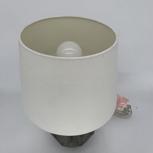 Geometric Cut Stone Lamp
