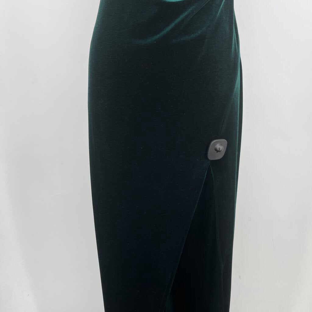Jenny Yoo Velour One Shldr Gown