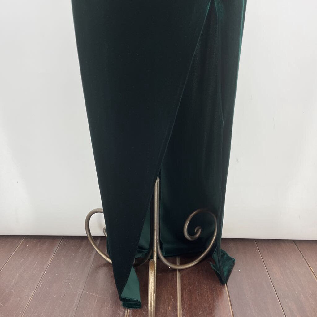 Jenny Yoo Velour One Shldr Gown