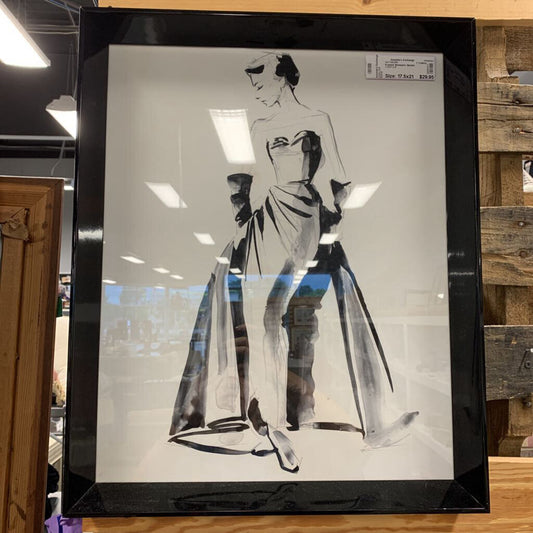 Framed Woman's Sketch