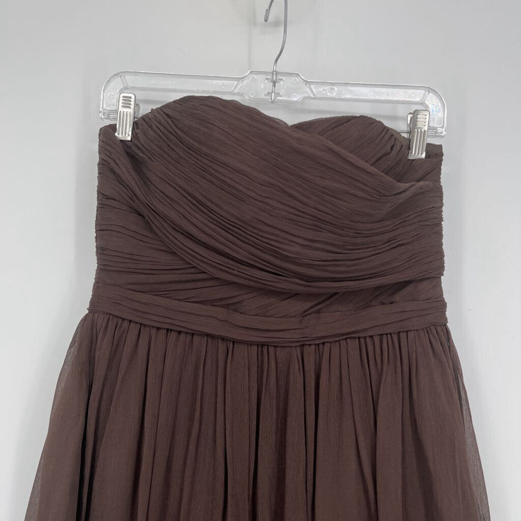 J Crew Strapless Silk Dress