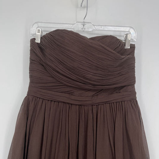 J Crew Strapless Silk Dress
