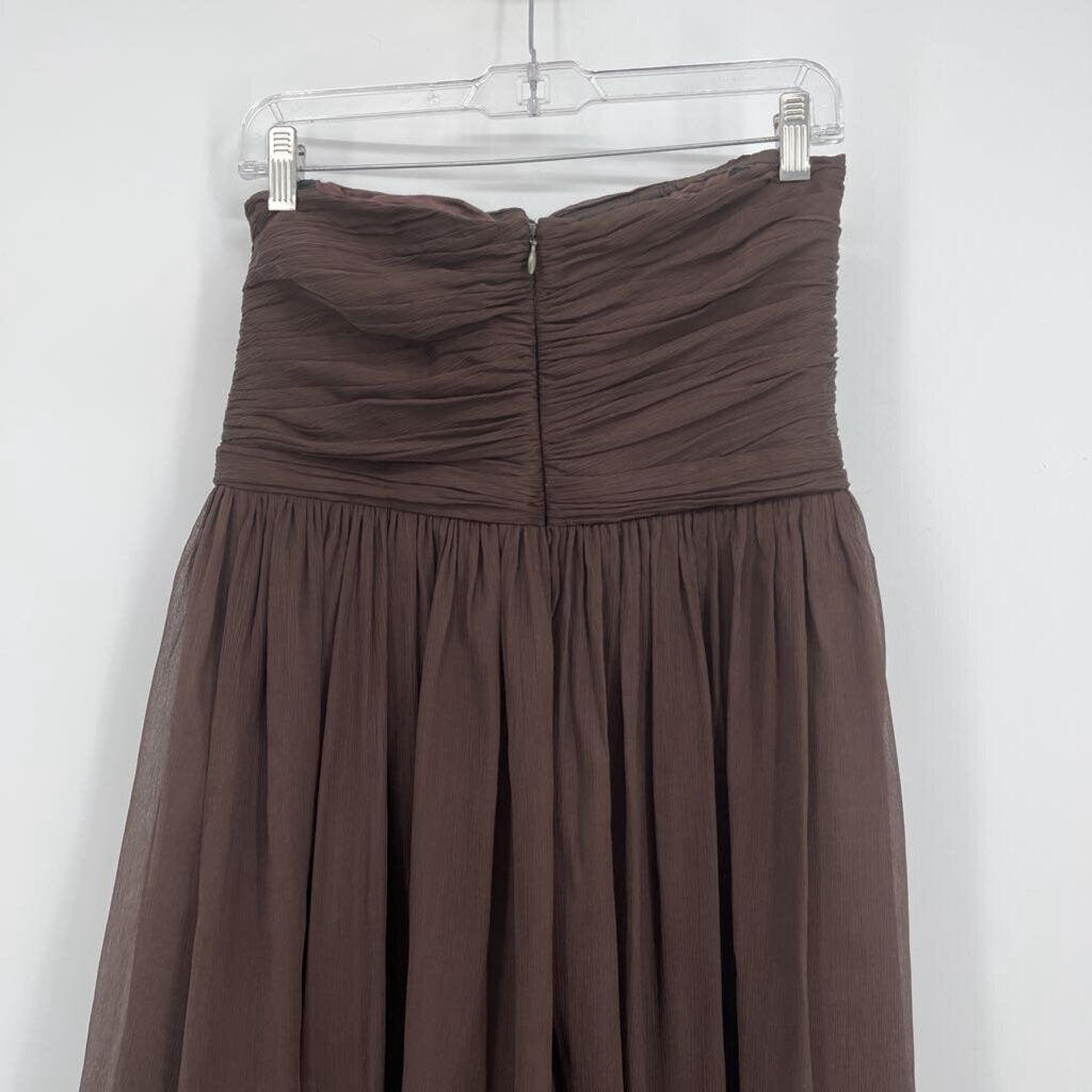 J Crew Strapless Silk Dress