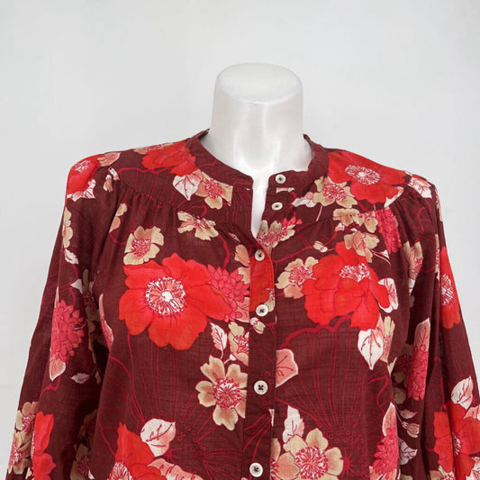 Porridge 3/4 Slv Floral Shirt