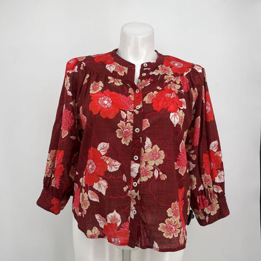 Porridge 3/4 Slv Floral Shirt
