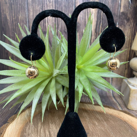14k YG Ball Earrings
