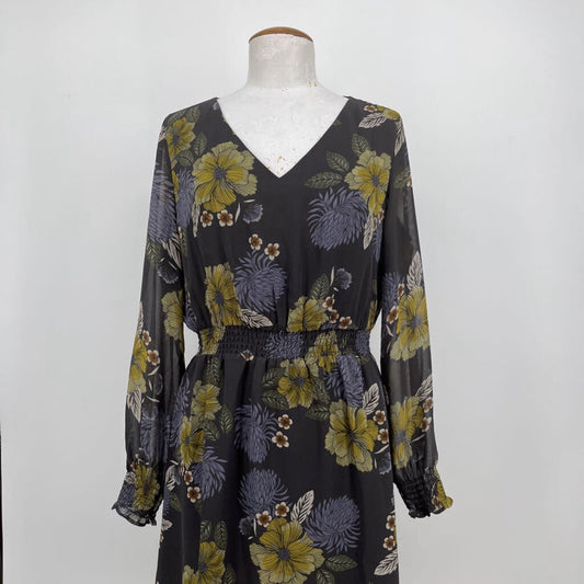 Loft L/s Floral Dress