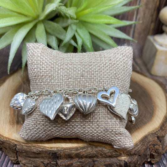 Ster Heart Charm Brclt
