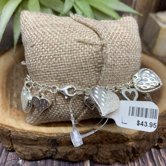 Ster Heart Charm Brclt