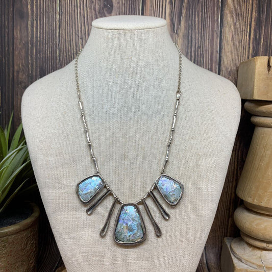 Paz Creations Roman Glass Necklace