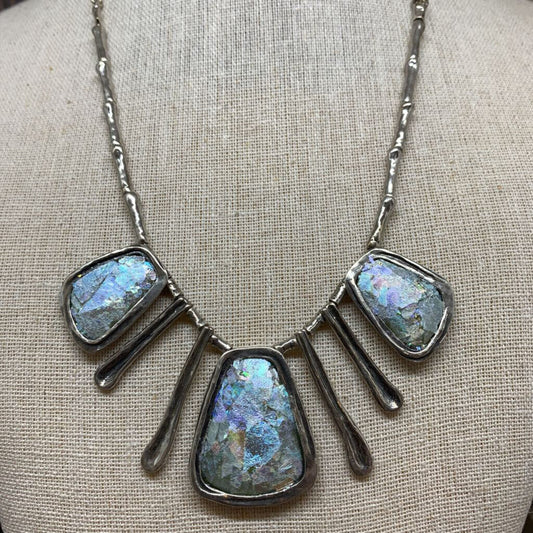 Paz Creations Roman Glass Necklace