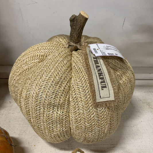 Burlap Plush Pumpkin