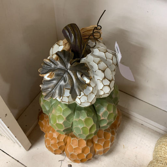 Tiered Carved Pumpkin