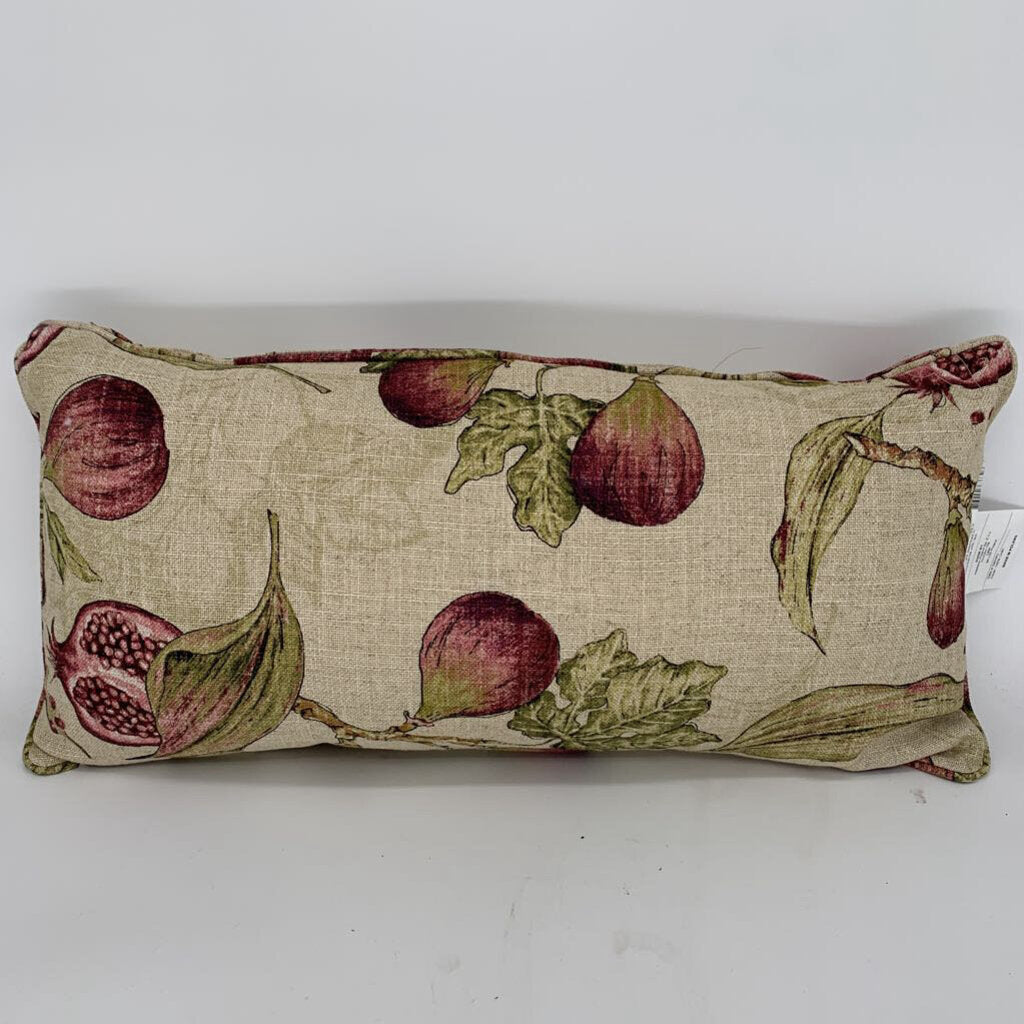 Fig Linen Throw Pillow