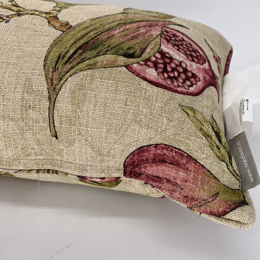 Fig Linen Throw Pillow