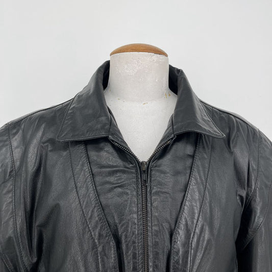 Byrnes & Baker vintage leather Coat