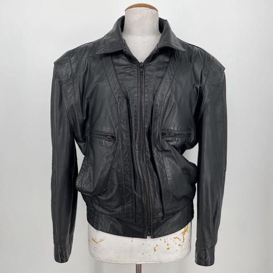 Byrnes & Baker vintage leather Coat