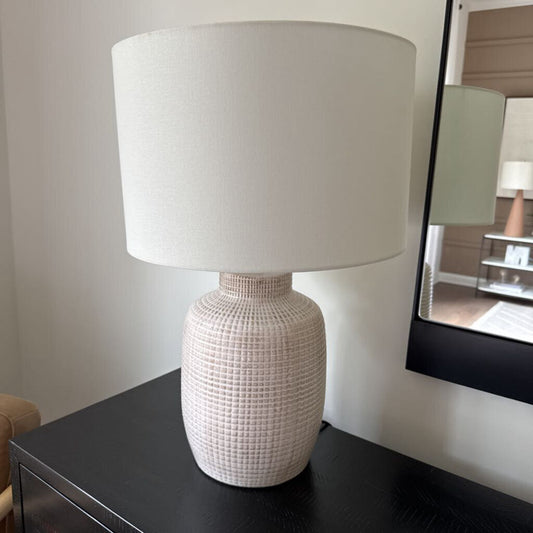 Dimpled Square Pattern Lamp