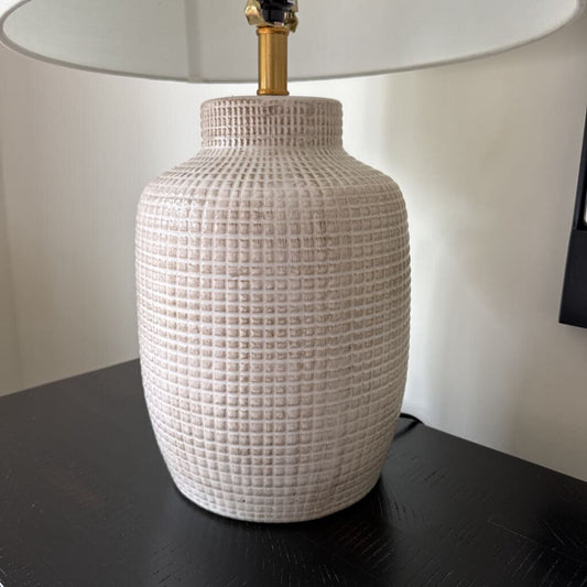 Dimpled Square Pattern Lamp