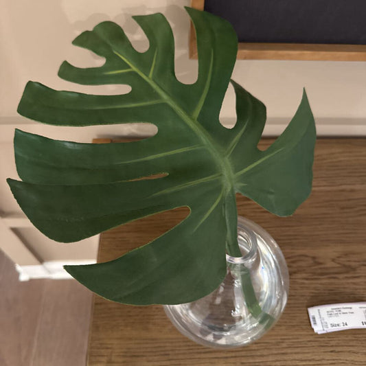 Palm Leaf in Glass Vase