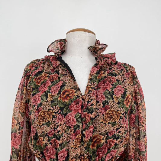 Dress Forum L/s Floral Maxi Dress