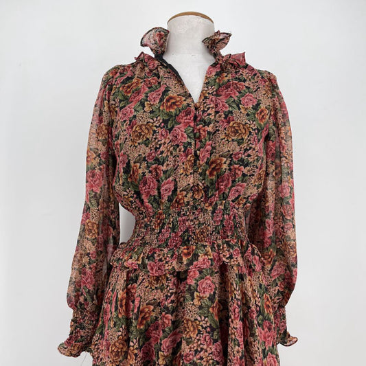 Dress Forum L/s Floral Maxi Dress