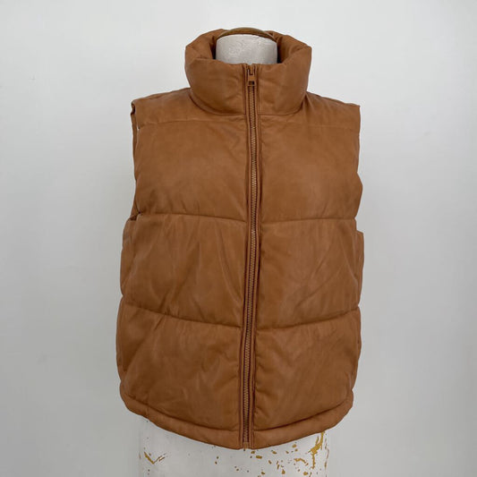 Avec Les Filles Faux Leather Vest