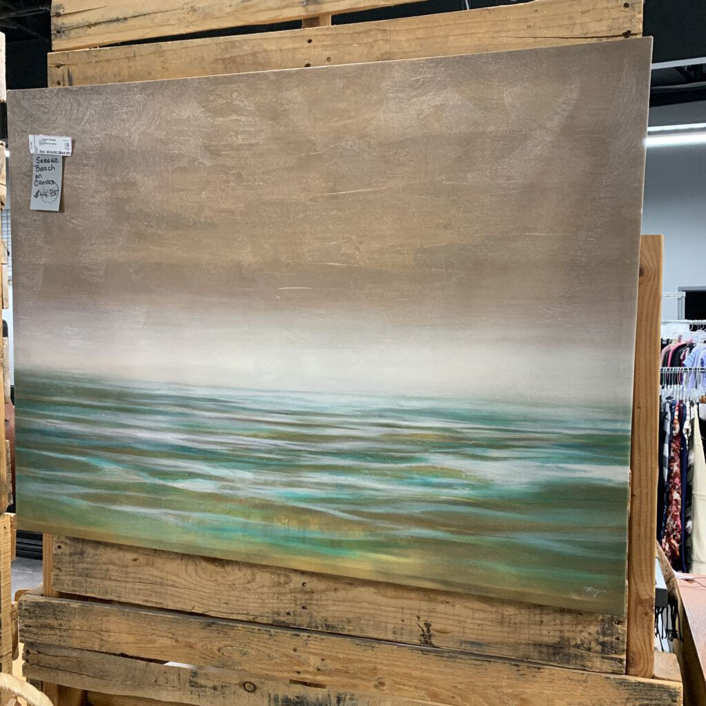 Serene Beach on Canvas