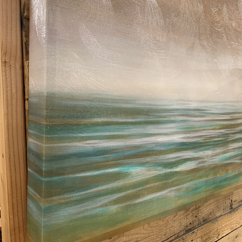 Serene Beach on Canvas