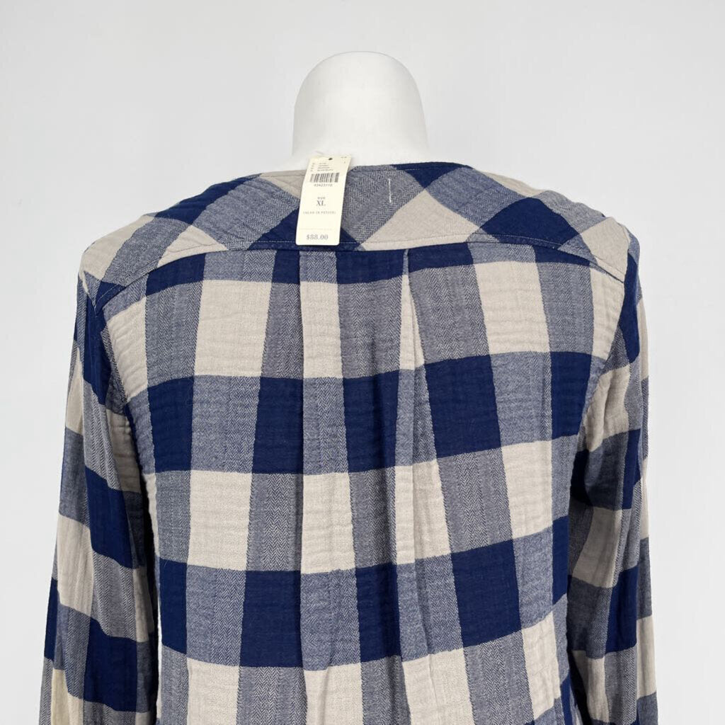 Cloth & Stone L/s Checked Shirt