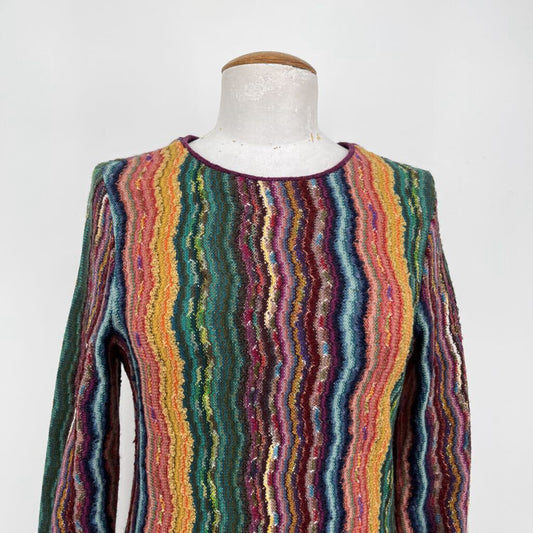 MB Marble L/s Knit Stripe Dress