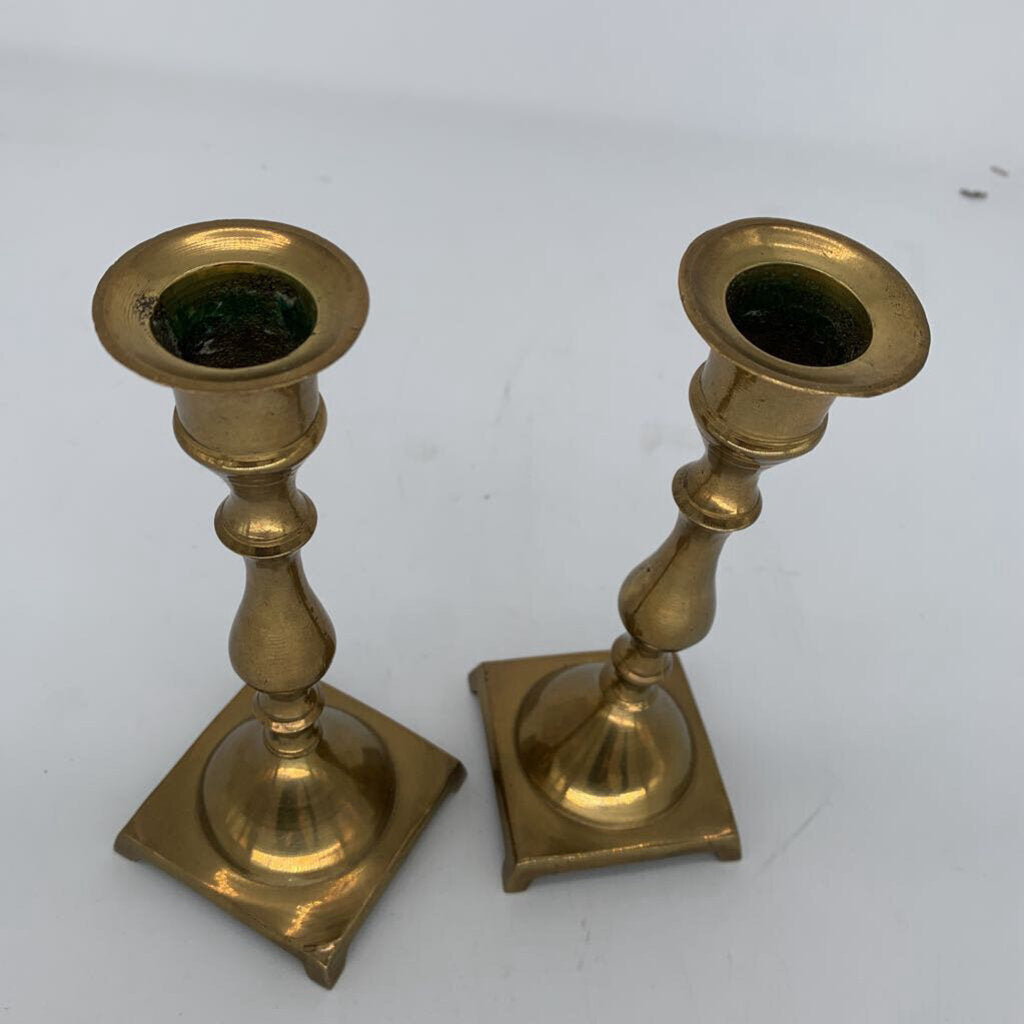 Brass Candlestick Set
