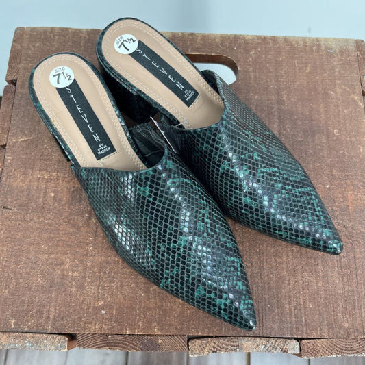 Steven Snake Print Mules