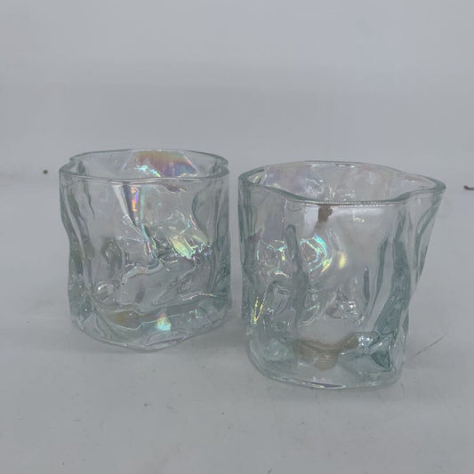 Crumpled Glass Set