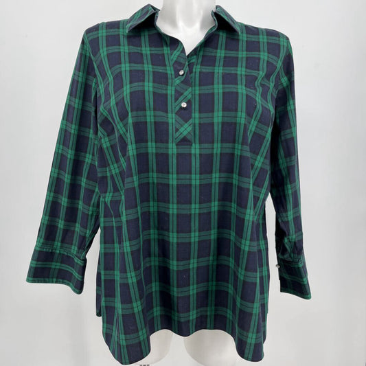 Talbots L/s Plaid Shirt