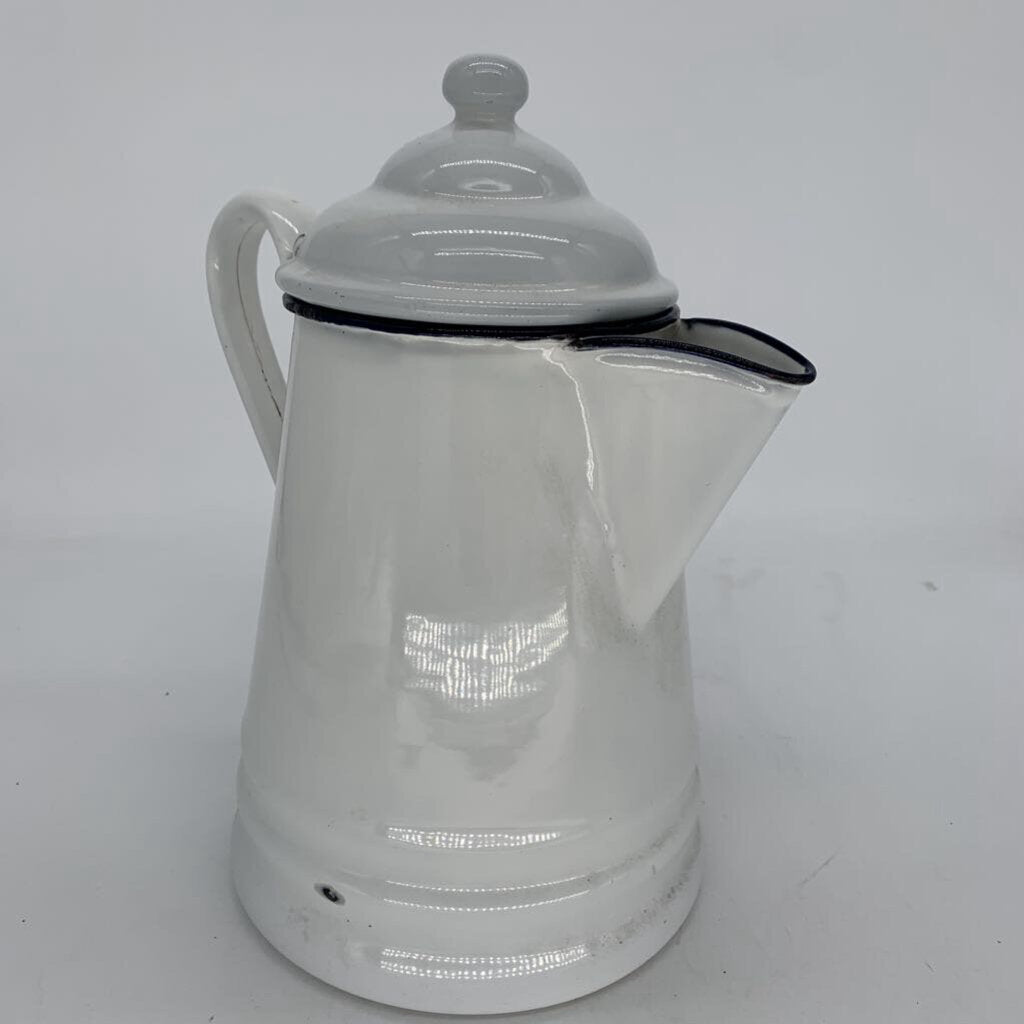 Distressed Metal Coffee Pot