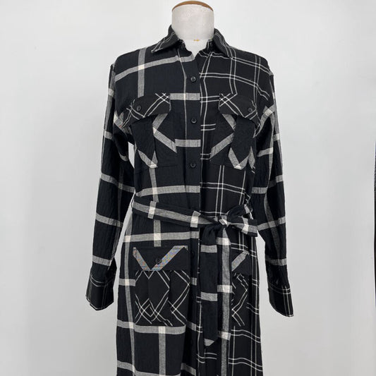 Current Elliott L/s Plaid Dress
