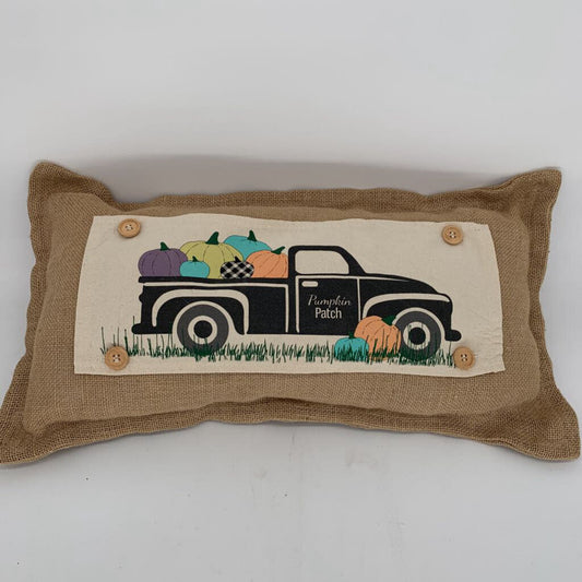 Burlap Pillow w/ Interchangeable Panels