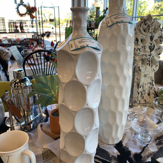 Dimpled Ceramic Vase